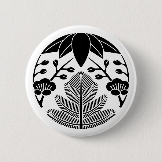Kiefernbambusume Button (Vorderseite)