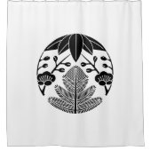 Kiefernbambusume Duschvorhang (Vorderseite)