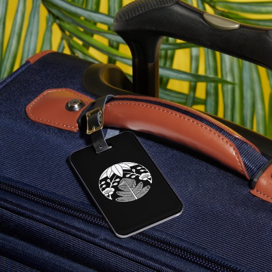 Kiefernbambusume Gepäckanhänger (Vorderseite Insitu 1)