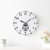 Kiefernbambusume Große Wanduhr (Zuhause)