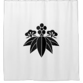 Kiefernbambusume im Gentianstil Duschvorhang (Vorderseite)