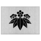 Kiefernbambusume im Gentianstil Schneidebrett (Vorderseite)