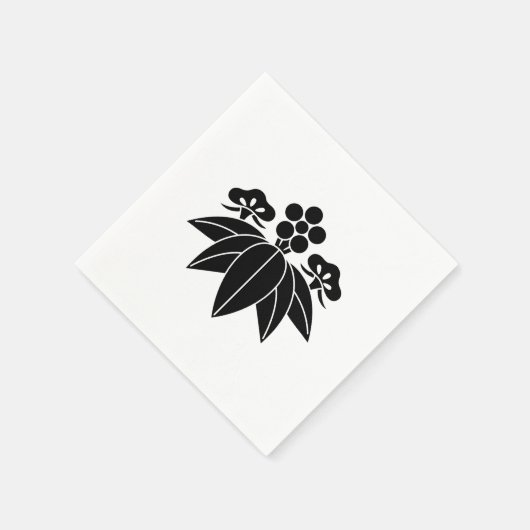 Kiefernbambusume im Gentianstil Serviette (Ecke)