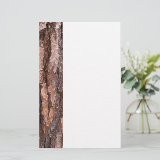 Kiefernbärentextur Briefpapier (Stehend Vorderseite)