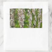 Kiefernbauch mit Moos Rechteckiger Aufkleber (Tasche)