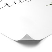 Kiefernbaum Akkorde Winterwillkommenzeichen Brautp Poster (Ecke)