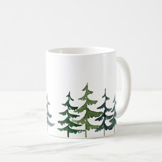 Kiefernbaum kaffeetasse (VorderseiteRechts)