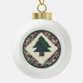 Kiefernbaum Keramik Kugel-Ornament