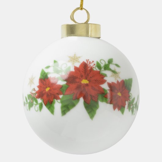 Kiefernbaum Keramik Kugel-Ornament (Rückseite)