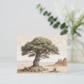 Kiefernbaum Postkarte (Stehend Vorderseite)