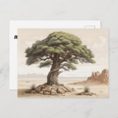 Kiefernbaum Postkarte (Vorne/Hinten)