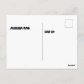 Kiefernbaum Postkarte (Rückseite)