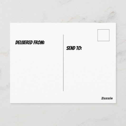 Kiefernbaum Postkarte (Rückseite)