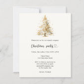 Kiefernbaum QR Weihnachtsfeiertage Party Einladung (Vorderseite)