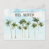 Kiefernbäume an der Küste Ankündigungspostkarte (Vorderseite)