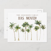 Kiefernbäume an der Küste Ankündigungspostkarte (Vorne/Hinten)