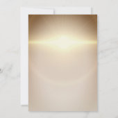 Kiefernbäume, Bälle, Bow Gold Weihnachtsbäume Part Einladung (Rückseite)