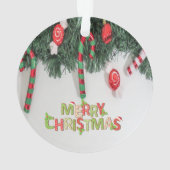 Kiefernbäume Candy, unsere ersten Weihnachten Ornament (Rückseite)