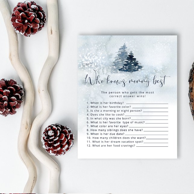 Kiefernbäume, die das beste Baby-Duschspiel kennen (Von Creator hochgeladen)