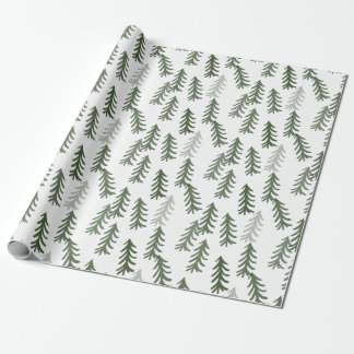 Kiefernbäume Geschenkpapier