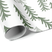 Kiefernbäume Geschenkpapier (Rolleneckpunkt)