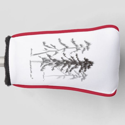 Kiefernbäume Golf Headcover (Vorderseite)
