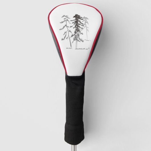 Kiefernbäume Golf Headcover (Vorderseite)