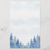 Kiefernbäume im Winter Briefpapier (Vorderseite)