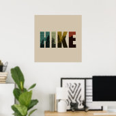 Kiefernbäume in die Waldwanderung Vintag Poster (Heimbüro)