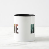 Kiefernbäume in die Waldwanderung Vintag Tasse (Zentrum)