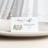 Kiefernbäume Kleinbärentaucher-Gewinnspiel Begleitkarte