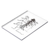 Kiefernbäume Notizblock (Linke Seite)