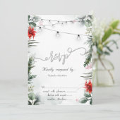 Kiefernbäume, Poinsettia-UAWG Einladung (Stehend Vorderseite)