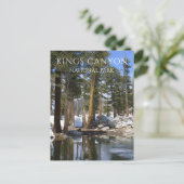 Kiefernbäume, Schnee, Sequoia-See, Könige Canyon N Postkarte (Stehend Vorderseite)
