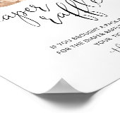 Kiefernbäume tragen das Windelpreiszeichen Poster (Ecke)