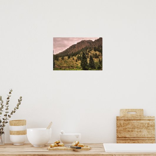 Kiefernbaumschönheitsprint Poster (Küche)