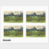 Kiefernbemalung Rechteckiger Aufkleber (Blatt)