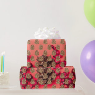 Kieferncode: Rot Geschenkpapier