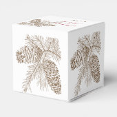 Kiefernfadenart Gastgeschenk Hochzeit Geschenkschachtel (Rückseite)