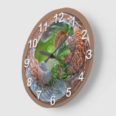 Kiefernfisch-Traditionen Große Wanduhr (Winkel)