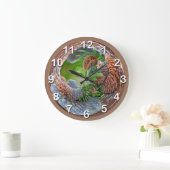 Kiefernfisch-Traditionen Große Wanduhr (Zuhause)