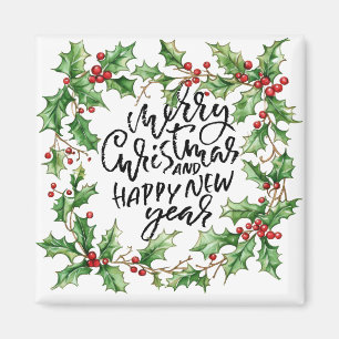 Kiefernfisch zu Weihnachten und Neujahr Magnet