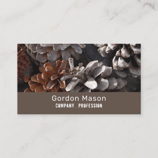 Kiefernfische, rustikal visitenkarte (Vorderseite)