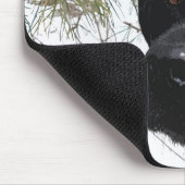 Kiefernfische - Schneelab - Schwarzes Labor Mousepad (Ecke)