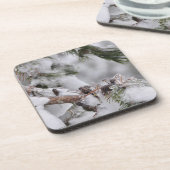 Kiefernfüße im Eis Untersetzer (Linke Seite)