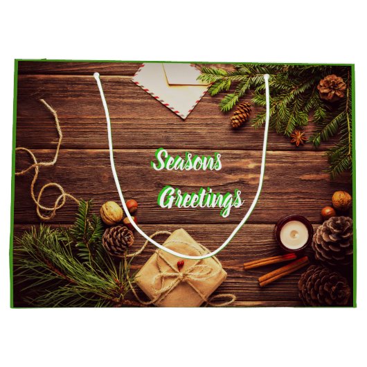 Kiefernfüße und Gewürze Saisonale Geschenktüte (Rückseite)