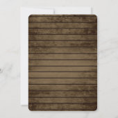 Kiefernfüße und Laternenleuchten Einladung (Rückseite)