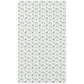 Kiefernfüße und Schneeflocken Tischdecke (Vorderseite)