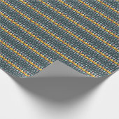 Kieferngrün Winter Pullover Inspiriertes Wrapping  Geschenkpapier (Ecke)