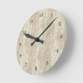 Kiefernholz-Körner-Look Runde Wanduhr (Winkel)